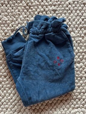 Bobo Choses Blue Ribbed corduroy pants